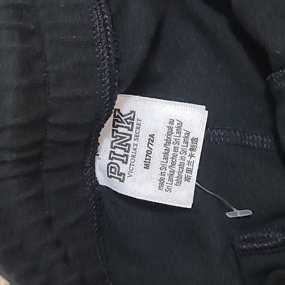 Pink Victoria Secret Black Joggers Size M - Picture 4 of 5